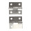 2 Pcs Gray Metal 1" Small Butt Hinge for Cabinet Drawer 1
