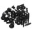 20 Pcs 7mm Hole Plastic Push Screw Rivet Fairing Panel Fixings Clips 1