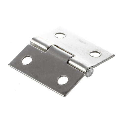2 Pcs Gray Metal 1" Small Butt Hinge for Cabinet Drawer