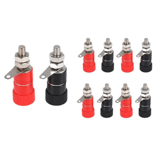 10 Pcs 3.8mm Thread 4mm Banana Plug Socket Binding Post Replacement