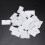 30pcs Shelf Cabinet 90 Degree Plastic Corner Braces Angle Brackets White 5