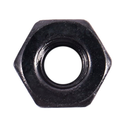 M2.5x0.45mm Zinc Plated Nylon Insert Hex Lock Nuts Black 50pcs 2