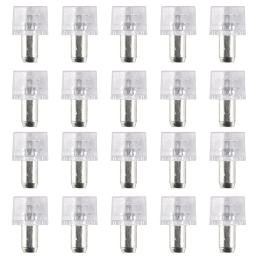 5 mm Pin shelf support shelf studs strong support 20 pcs, Transparent