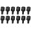 100x Motherboard Nylon Hex Standoff Threaded Spacer M3 Thread 6+6mm Black 1