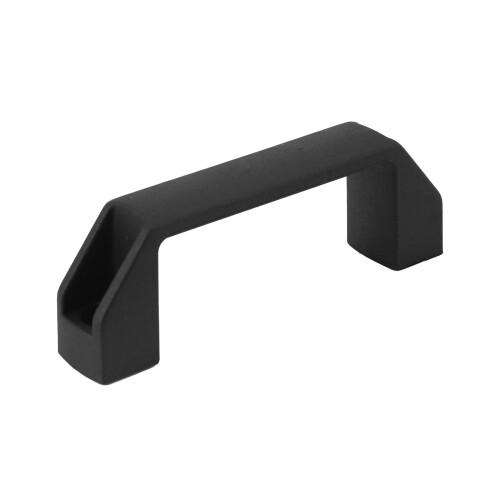 Black 90 mm 8.9 cm hole spacing plastic cabinet drawer pull handle