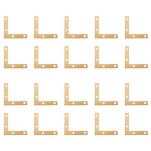 20 pcs 51mm Flat Corner Right 90º Angle Bracket Repair Plate Fixing Brace