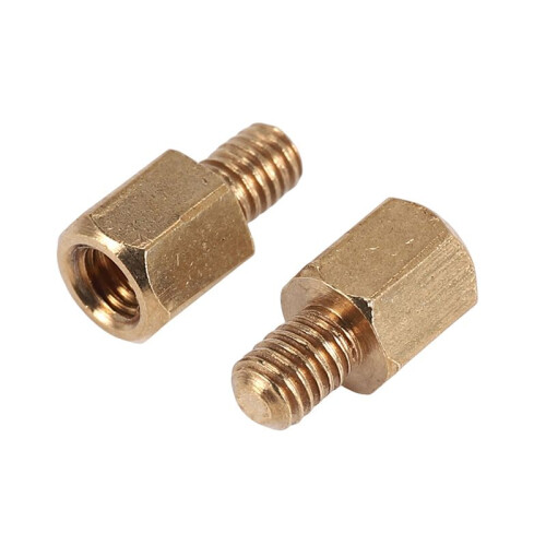 20 pcs PC PCB Mainboard Spacer Hexagonal Brass M3 * 5 + 4 mm 2