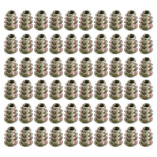 M4x10mm thread interface screw insert nuts 60 pcs for wooden furniture