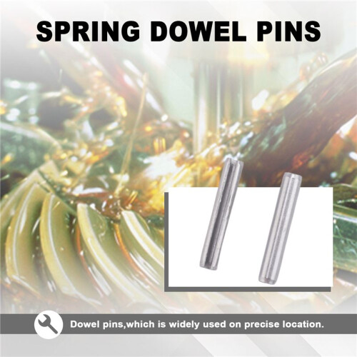 10Pcs M5x30mm 304 Stainless Steel Split Spring Roll Dowel Pins