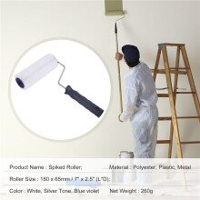 7" plastic handle Spiked Roller