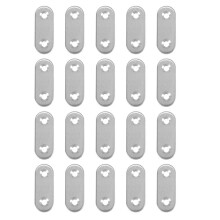 Stainless Steel Flat Bracket Straight Mending Fixing Plates 40mm 20pcs
