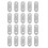 Stainless Steel Flat Bracket Straight Mending Fixing Plates 40mm 20pcs 1