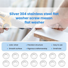 100pcs M3 3 mm metric 304 Stainless steel Flat washer