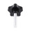 M8 x 40mm Screws Star  Wing screw Clamp knob handle black 8