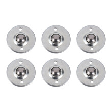 6pcs CY-16B 5/8-inch Bearing Steel Roller Flange Conveyor Transfer Unit