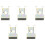 50pcs Bronze Tone Spring Metal Car Door Panel Spire Screw U-Type Clips 4