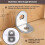 20Pcs 20mm x 20mm 90 Degree Shelf Support Corner Brace Angle Bracket 6