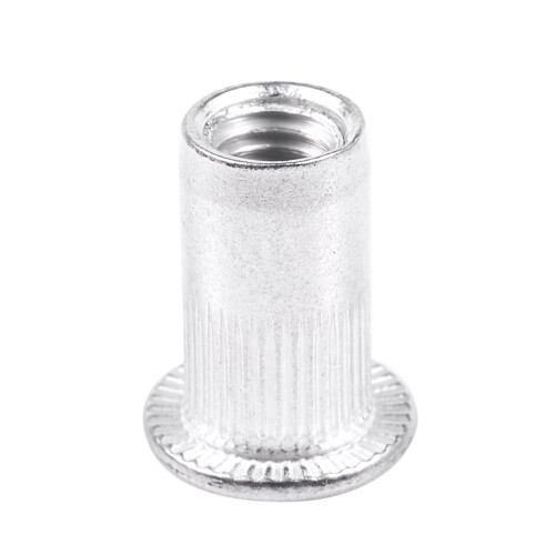 M5 Aluminium Threaded Rivnuts Flat  Rivet Nuts Nutserts 100pcs 2