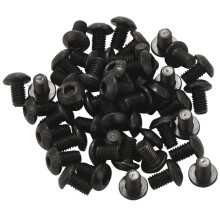 M5x8mm Button Hex Socket Cap Screw Bolt Black 50 pcs
