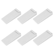 6 PCS Door Wedge Rubber, , Heavy Duty Slip-resistant and Stackable Door Holders, Adjustable Height and Strong Grip Tiles, Carpet,