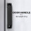 Black 90 mm 8.9 cm hole spacing plastic cabinet drawer pull handle 10