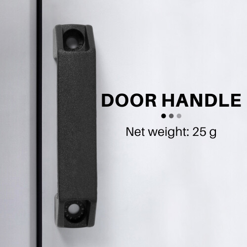 Black 90 mm 8.9 cm hole spacing plastic cabinet drawer pull handle 1