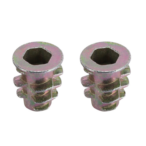 M4x10mm thread interface screw insert nuts 60 pcs for wooden furniture