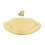 Cup Drawer Pull Kitchen Cabinet Handle Gold Tone, 66mm Hole Centers, 10 Pack 4
