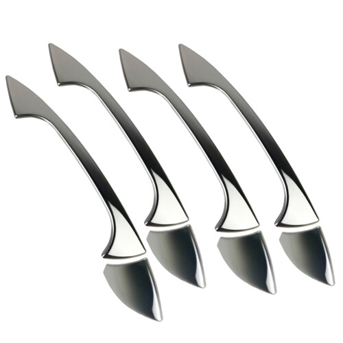 8Pcs Copri Maniglia Cromata Trim Per   B / C / E / GLK / ML / CLA W204 W212