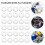 M2 Stainless Steel Flat Washers Spacers Fastener DIN125 200 PCS 2