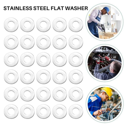 M2 Stainless Steel Flat Washers Spacers Fastener DIN125 200 PCS 1