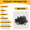 M3 x 6mm x 1mm Nylon Flat Insulating Washers Gaskets Spacers Black 200PCS 2