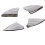 8Pcs Chrome Door Handle Covers Trim For  For  B/C/E/GLK/ML/CLA W204 W212 8