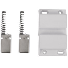 Edelstahl Glas TüR Drehgelenk Doppelkopf Magnetverschluss Set für 5-8Mm Glas TüR