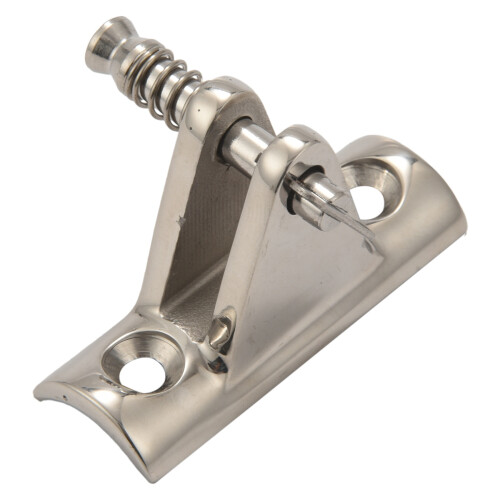 Boat Bimini Top Deck Hinges Fitting Concave Base Hardware with Removable Pins Pair Of 2