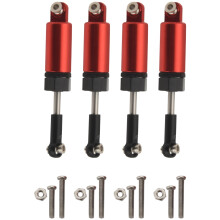 4Pcs Alloy  for WPL 1:16 Henglong C-14 C-24 Pickup Crawler Half Truck RC Car Spare Parts Upgrade Modified Parts,Red
