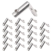 Giunto Connettore Angolare Interno Ad 20 Pezzi Scanalature un T per da 6Mm Nella Serie 2020 nel Profilo di Alluminio