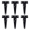 6 PCS 4 Inch T-Strap Hinges Rustic Gate Strap Hinge Rustproof Gate Door Black Hinges for Windows, Fence and Barn Gates 1