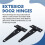 6 PCS 4 Inch T-Strap Hinges Rustic Gate Strap Hinge Rustproof Gate Door Black Hinges for Windows, Fence and Barn Gates 7