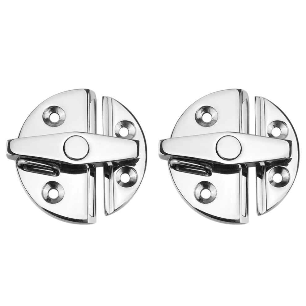 2Pcs Marine Stainless Steel 316 Boat Door Cabinet Hatch Round Turn Button Twist Catch Marine Hardware Accessories 4713607161635