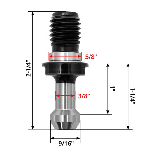 10Pcs CAT40 45Degree Pull Stud Retention Knob for HAAS CAT 40 CNC Tool Holder Replace 202-5925