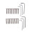 2Pcs 6 Inch Concealed Door Hinges Invisible Hinges Concealed Hinges 180 Degree Swing Hinge 3 Way Adjustable Butt Hinge A 3