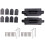 2Pcs 6 Inch Concealed Door Hinges Invisible Hinges Concealed Hinges 180 Degree Swing Hinge 3 Way Adjustable Butt Hinge A 2