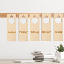 20PC Unfinished Wood Door Knob Hanger Door Knob Signs for Painting DIY Home Office Hotel Decoration Business Use F