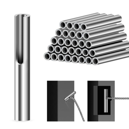 1/8 Inch Invisible Cable Railing Terminal Toggle Anchor Angle, Stainless Steel Adjustable Cable Railing Hardware 30PCS 2