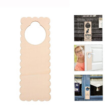 20PC Unfinished Wood Door Knob Hanger Door Knob Signs for Painting DIY Home Office Hotel Decoration Business Use F