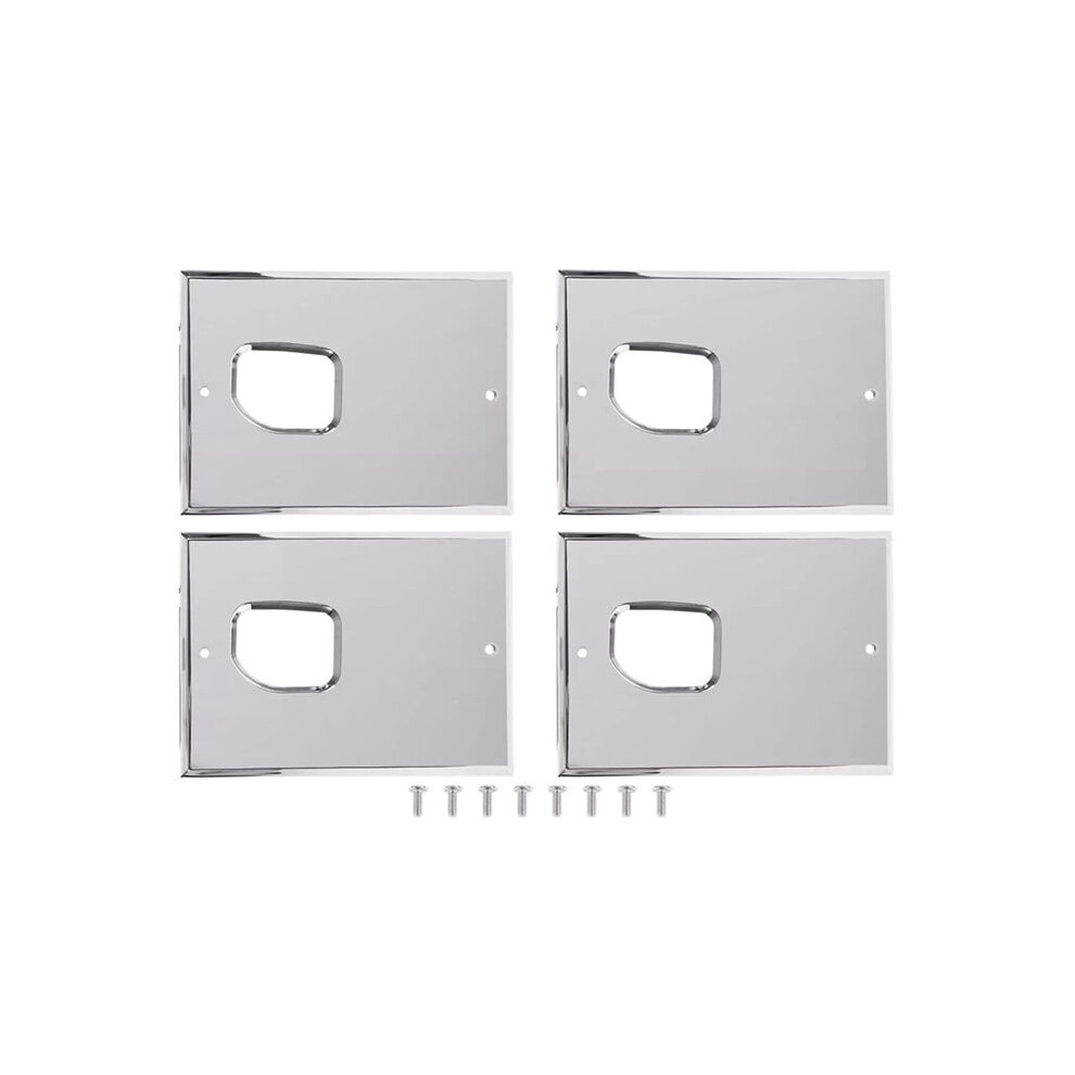 Smooth Aluminum Chrome Billet Interior Door Handles Cover Trim, Anti-Scratch Plates For H2 Suv Sut 2003-2007 4711854032562