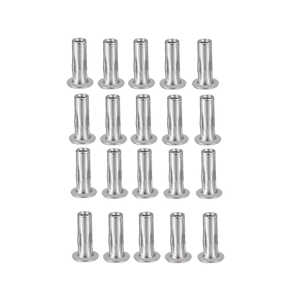 M5 Multi-Grip Rivet Nuts, 20Pcs Threaded Insert Nut 304 Stainless Steel Nuts Construction Fasteners For Industrial 6032538003264