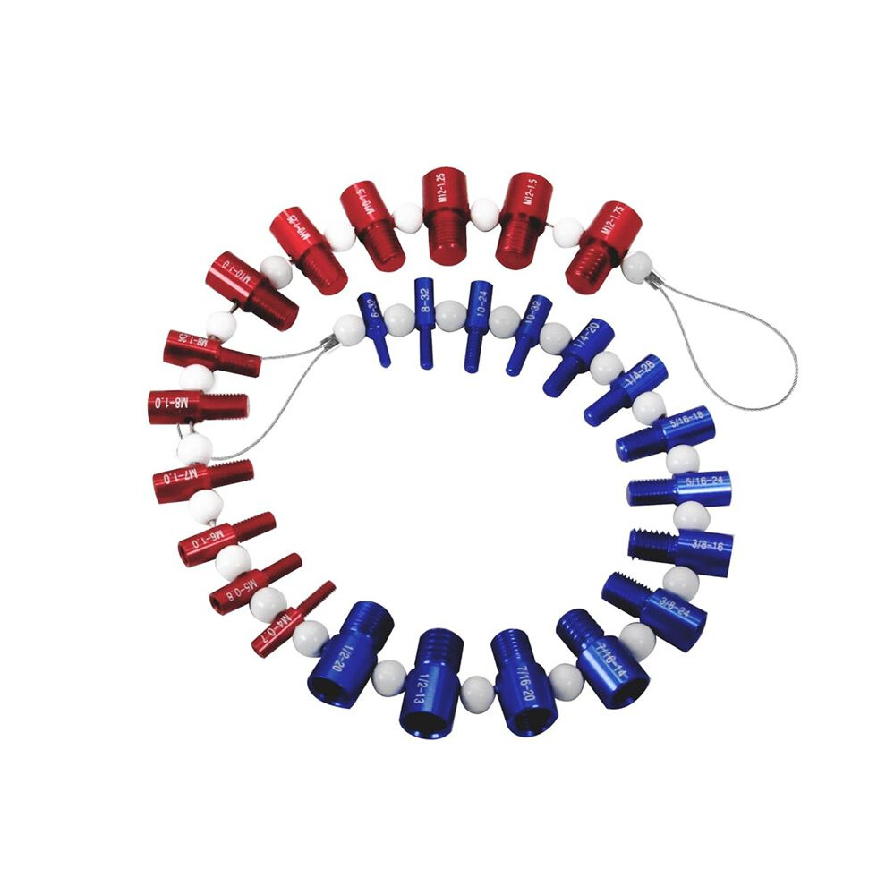 Thread Checkers Nut & Bolt -26 Bundle Thread Tester Checker Nut And Bolt Checker-14 Pc Inch & 12 Pc Metric Sizes 4712872074657