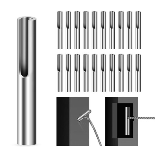 1/8 Inch Invisible Cable Railing Terminal Toggle Anchor Angle, Stainless Steel Adjustable Cable Railing Hardware 20PCS 1
